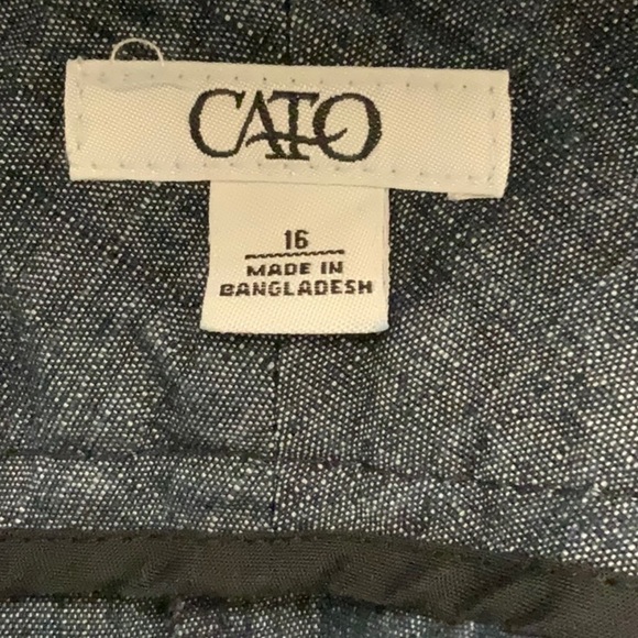 CATO Capri pants. Dark grey. Size 16 - Picture 5 of 6